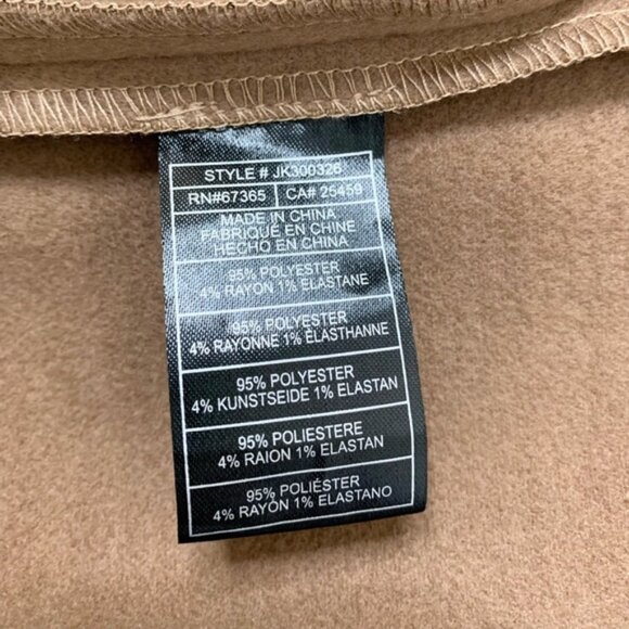 Anthropologie BB DAKOTA Felt Cute Might Cozy Coat Jacket Wrap Camel Size XS - Picture 11 of 14